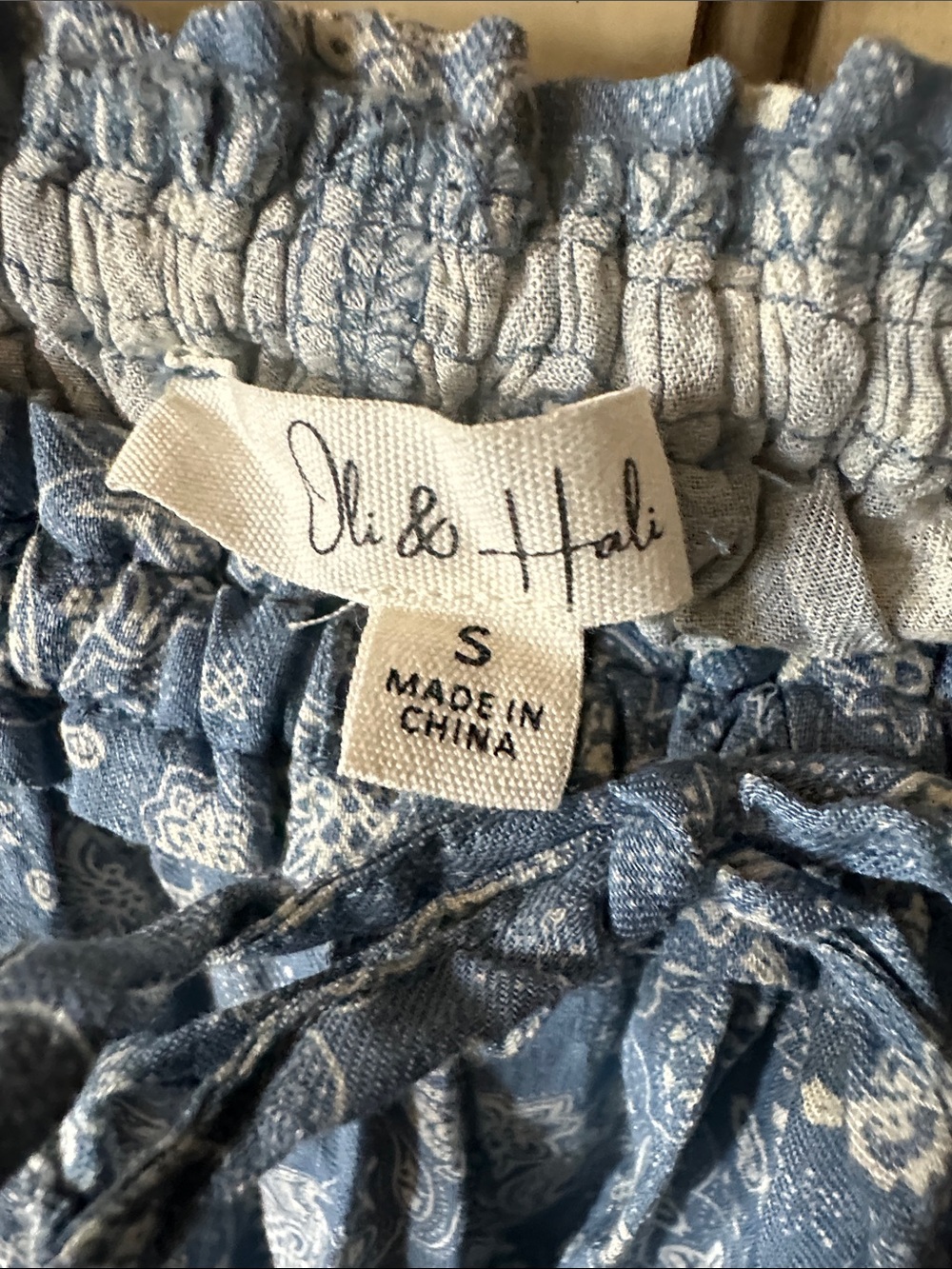 Oli & Hali Blue Paisley & Lace Bloomers size Small - Picture 2 of 6